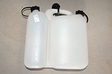 Bidon double pour carburant - 5.5 / 3 litres